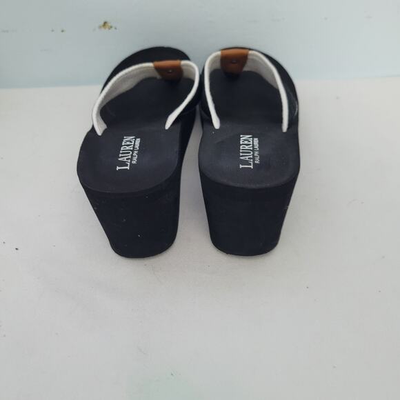 Lauren Ralph Lauren Jane Platform Wedge Flip Flop Sandals Size 10 4226-2879 - Picture 3 of 6